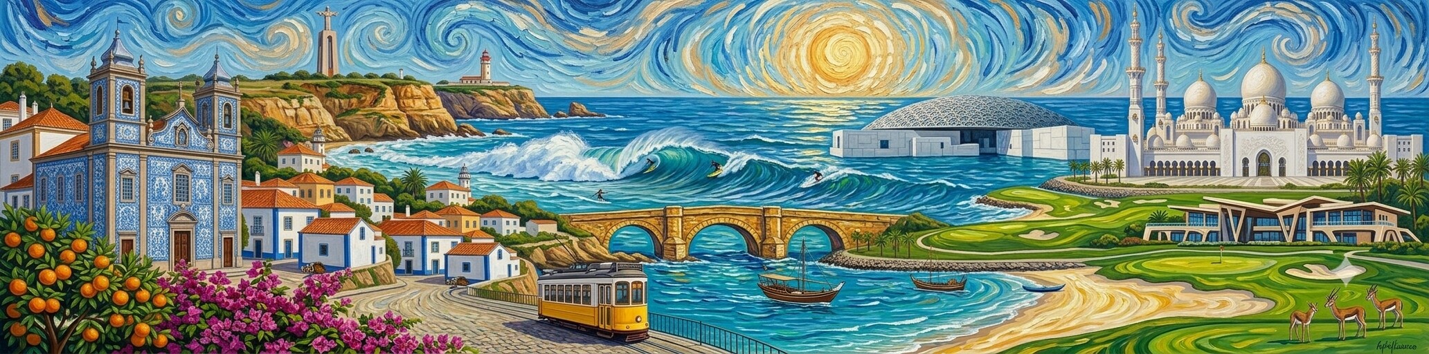 Startseite im Stil von Van Gogh
